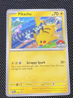 Pikachu 190/SVP - Promo Pokemon Card Mew World Championships 2024 - Image 1