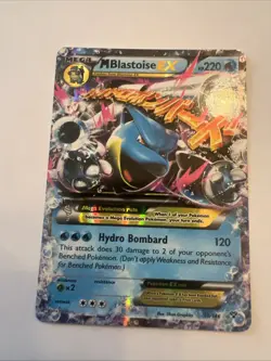 Pokemon TCG M Blastoise EX XY 30/146 Mega Holo Ultra Rare Card - Image 1