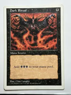 Dark Ritual Fifth Edition Regular MTG Card MP-LP - Image 1