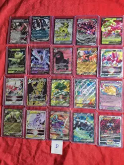 Pokemon Tcg 20 Card Ultra Rare Lot Full Art Ex V Vstar Vmax Unplayed D - Image 1