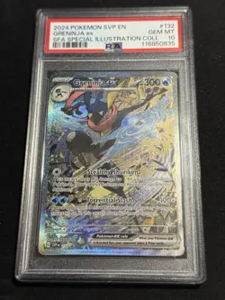 PSA 10 Greninja ex 132 Sv: Scarlet & Violet Promo Cards - Image 1
