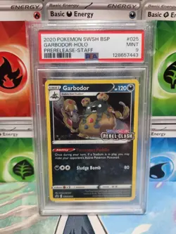 Garbodor - (Prerelease) [Staff] SWSH025 SWSH: Sword & Shield Promo Cards Psa 9 - Image 1