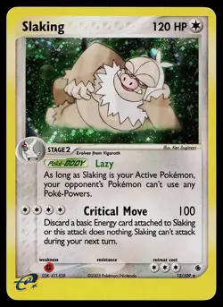 Pokemon Card - Slaking Ruby and Sapphire 12/109 Holo Rare - Image 1