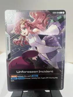 Unforeseen Incident Alternate Art Foil - ST01-014 C NM - Gundam TCG Card Game - Image 1