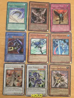 Vintage 1996 YuGiOh Cards Holo Common Mixed Lot of 108 Fair Condition - Image 1