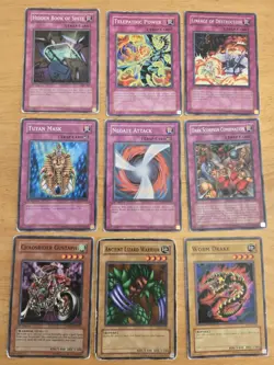 Vintage 1996 YuGiOh Cards Holo Common Mixed Lot of 108 Fair Condition - Image 2