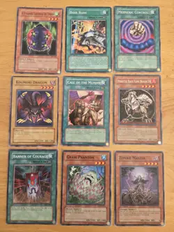 Vintage 1996 YuGiOh Cards Holo Common Mixed Lot of 108 Fair Condition - Image 3