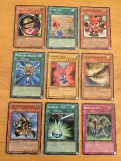 Vintage 1996 YuGiOh Cards Holo Common Mixed Lot of 108 Fair Condition - Image 4