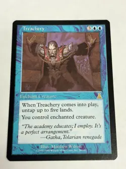 Treachery Urza's Destiny Regular NM Near Mint MTG Free Shipping! - Image 1