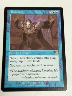 Treachery Urza's Destiny Regular NM Near Mint MTG Free Shipping! - Image 2