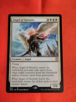 Angel of Serenity #018 Kaldheim Commander MTG Mythic Rare - Unplayed Mint+ - Image 1