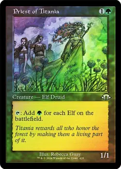 Priest of Titania Foil Retro Frame Modern Horizons 3 NM MTG - Image 1