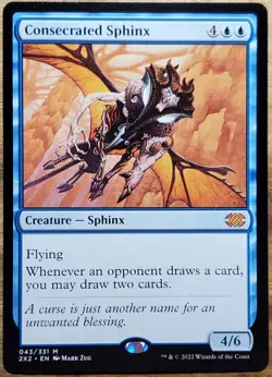 ​MTG - Consecrated Sphinx - Double Masters 2022 (043/331) NM - Image 2