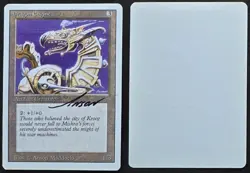 SIGNED MtG Magic Anson Maddocks _ Revised _ Artist Proof _ DRAGON ENGINE _1/100! - Image 1