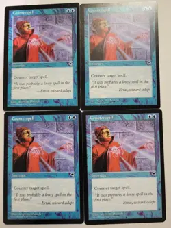 MTG COUNTERSPELL 4X FREE SHIPPING EX COND-MINT - Image 1