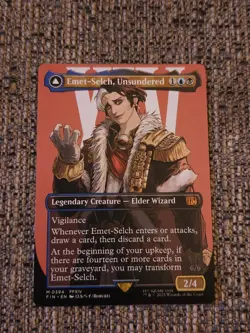 Emet-Selch, Unsundered (Borderless) Final Fantasy MTG W/Bonus KUJA mage manufact - Image 1