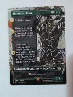 MTG: Summon: Titan | Borderless | Final Fantasy | NM - Image 1