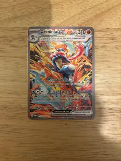 Pokemon TCG Greninja ex 214/167 Gold Metal Card - Collectible Gift/Display - Image 1