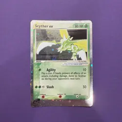 Pokemon TCG Scyther EX 102/109 Ultra Rare Full Holo Ruby & Sapphire LO - Image 1