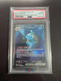 Pokemon TCG Blastoise EX Scarlet & Violet 151 PSA 10 Gem Mint - Image 1