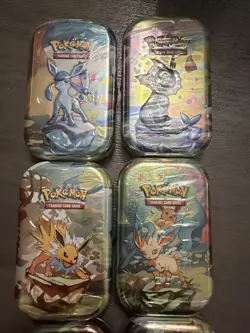 8 Pokemon TCG: Scarlet & Violet Prismatic Evolutions Mini Tins - Factory Sealed - Image 2