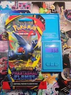 VERY HEAVY! 33.2g Phantasmal Flames Pokemon TCG Sleeved Booster Pack (SEALED)✅ - Image 1