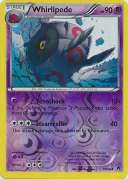 Pokemon - Whirlipede - 39/98 - Uncommon - Reverse Holo - Emerging Powers - NM - Image 1