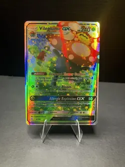 Pokemon TCG Vileplume GX 4/236 SM - Cosmic Eclipse - English Ultra Rare NM Holo - Image 1