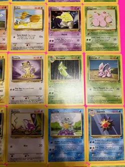 60/130 Vintage Wizards Of The Coast 2000 Pokemon Base Set 2 Lot NM-HP No Doubles - Image 5