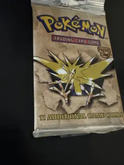 HEAVY 1999 Pokemon Fossil Booster Pack Zapdos Art - Sealed WOTC Vintage 21.53g - Image 4