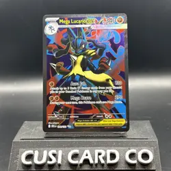 Pokemon Mega Lucario EX 160/132 Full Art Mega Evolutions Near Mint - Image 1