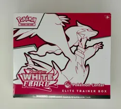 Pokemon Scarlet and Violet White Flare Pokemon Center Elite Trainer Box ETB - Image 1