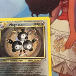 Pokemon TCG Magneton Holo Rare 10/64 Neo Revelation Unlimited - Image 3