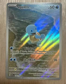 Squirtle #170/165 Pokemon Scarlet & Violet 151 Holo IR English NM Free Shipping - Image 1