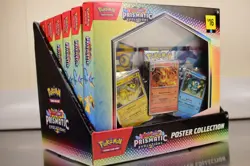 Pokemon TCG Prismatic Evolutions Poster Collection Box Lot of 6 Boxes w/ Display - Image 5