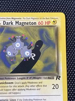 Dark Magneton 28/82 Non Holo Team Rocket Unlimited Vintage Pokemon TCG LP/NM - Image 3