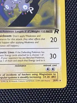 Dark Magneton 28/82 Non Holo Team Rocket Unlimited Vintage Pokemon TCG LP/NM - Image 4