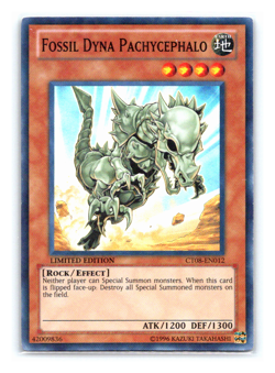 Fossil Dyna Pachycephalo - CT08-EN012 - Super Rare - Limited Edition Yugioh - Image 1