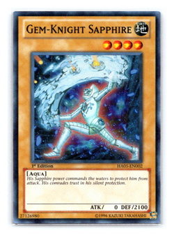 Gem-Knight Sapphire - HA05-EN002 - Super Rare 1st Edition - Yugioh - Image 1