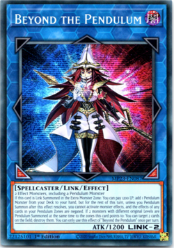 Beyond the Pendulum [MP23-EN087] Prismatic Secret Rare 1st Edition Yugioh - Image 1