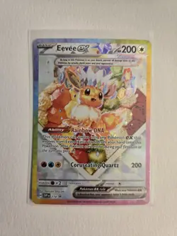 Pokemon TCG Prismatic Evolutions Eevee EX 174 Black Star Promo Card NM Condition - Image 1