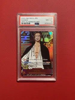ERROR Slab One piece CARD TCG OP01-120 Shanks Alt Art PSA 10 English - Image 1