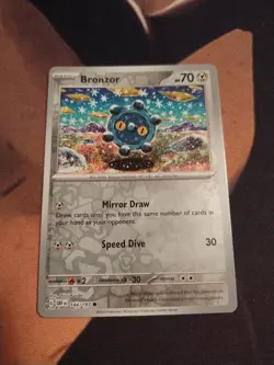 Bronzor 144/197 Obsidian Flames Reverse Holo Common Pokemon Card-NM - Image 1