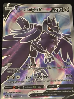 Pokemon TCG Corviknight v Full Art Holo Card #156/163 Battle Styles - Image 1