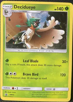 Decidueye SM55 Sun & Moon Black Star Promo Holo - Pokemon Card - Image 1