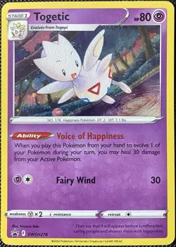 Togetic SWSH276 SWSH: Sword & Shield Promo Cards (Cosmos Holo) Pokemon - Image 1