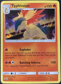 Typhlosion SM185 Sm Cosmos Holo (See Photos) Pokemon Card - Image 1