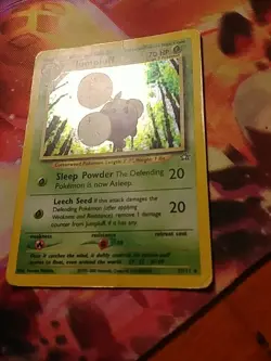 Jumpluff 7/111 2000 Neo Genesis Pokemon Card Vintage WOTC Holo Rare - Damaged - Image 3