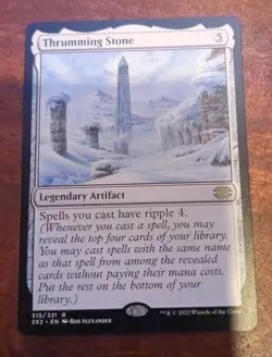 MTG: Thrumming Stone RARE #315, NM Double Masters 2022 Chase Artifact Card!! - Image 2