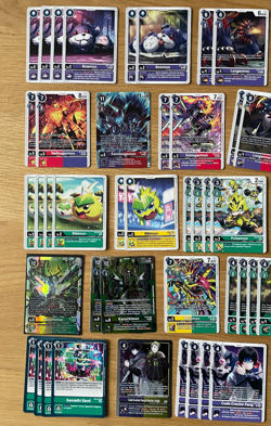 Digimon Card Game TCG Green Yelllow Red Purple Loogamon Kazuchimon Deck Core - Image 2